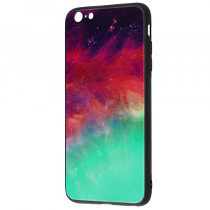 Husa iPhone 6 Plus cu sticla securizata, Techsuit Glaze - Fiery Ocean - Img 4