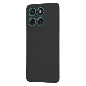 Husa Motorola Edge 60 Fusion din Silicon Catifelat, SoftElegance, set cu sticker, Negru - Img 3