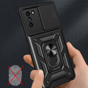 Husa Nokia G11 / G21 cu inel magnetic, Techsuit CamShield - Negru - Img 5