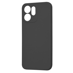 Husa Oppo Reno14 F din Silicon Catifelat, SoftElegance, set cu sticker, Negru - Img 4