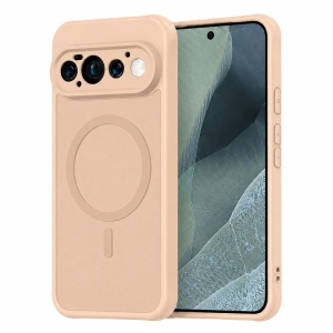 Husa pentru Google Pixel 11 Pro Finisaje Premium, Antisoc, Magsafe, set cu sticker, HaloFrost MagSafe II, Auriu