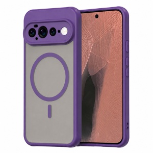 Husa pentru Google Pixel 11 Pro XL Finisaje Premium, Antisoc, Magsafe, set cu sticker, HaloFrost MagSafe II, Mov