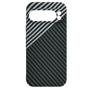 Husa pentru Google Pixel 9 Pro, Finisaj Premium cu Textura de Carbon, Design Elegant, SKDR CarbonFlex - Gri - Img 4