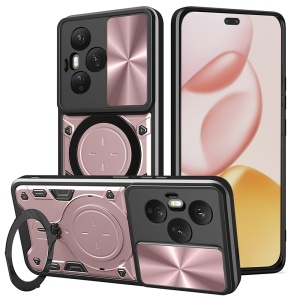 Husa pentru Honor 400 Pro, SKYDDAR INNOVATION, CamGuard Pro, Inel Magnetic, Protectie Camera, set cu sticker, Roz auriu