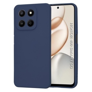 Husa pentru Honor 400 Smart / X7d 4G, SKYDDAR INNOVATION, din Silicon Catifelat, SoftElegance, set cu sticker, Bleumarin