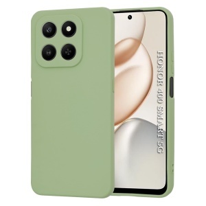 Husa pentru Honor 400 Smart / X7d 4G, SKYDDAR INNOVATION, din Silicon Catifelat, SoftElegance, set cu sticker, Verde deschis