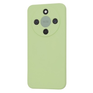 Husa pentru Honor Magic8 Lite, SKYDDAR INNOVATION, din Silicon Catifelat, SoftElegance, set cu sticker, Verde - Img 3