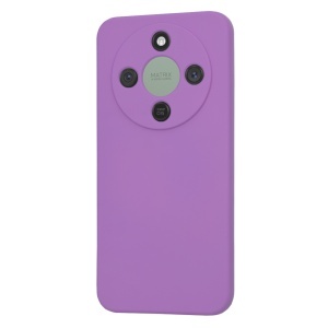Husa pentru Honor Magic8 Lite, SKYDDAR INNOVATION, din Silicon Catifelat, SoftElegance, set cu sticker, Mov - Img 3