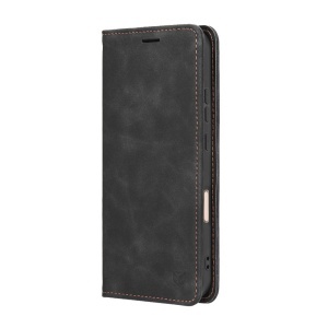 Husa pentru Honor Magic8 Pro, SKYDDAR INNOVATION, Confy Cover tip Carte din piele Eco Premium, cu Portofel Interior, set cu sticker, Negru - Img 4