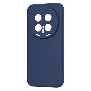 Husa pentru Honor Magic8 Pro, SKYDDAR INNOVATION, din Silicon Catifelat, SoftElegance, set cu sticker, Bleumarin - Img 4