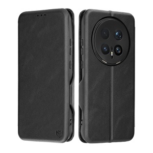 Husa pentru Honor Magic8 Pro, SKYDDAR INNOVATION, Safe Wallet tip carte din Piele Ecologica, Suport Carduri, Inchidere Magnetica, set cu sticker, Negru