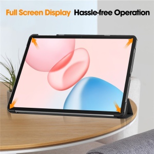 Husa pentru Honor Pad 10 cu suport Multi-Unghi si functie Sleep/Wake, Skyddar FoldPro, set cu sticker, Negru - Img 5