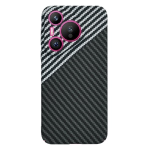 Husa pentru Huawei Pura 70, Finisaj Premium cu Textura de Carbon, Design Elegant, SKDR CarbonFlex - Gri - Img 3
