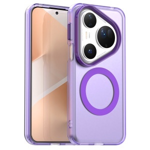 Husa pentru Huawei Pura 80 Ultra, MagSafe, Antisoc, set cu sticker, CandyCase, Mov