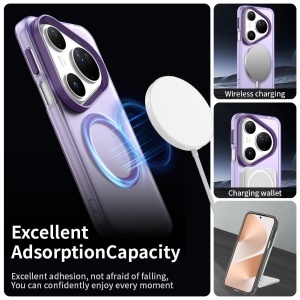 Husa pentru Huawei Pura 80 Ultra, MagSafe, Antisoc, set cu sticker, CandyCase, Mov - Img 5