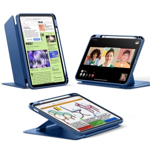 Husa pentru iPad 10 (2022) 10.9 / 11 (2025) / 12 (2026), suport pencil, Flip Hybrid ESR, Albastru