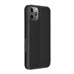 Husa pentru iPhone 11 Pro Max, SKYDDAR INNOVATION, Safe Wallet tip carte din Piele Ecologica, Suport Carduri, Inchidere Magnetica, Negru, set cu sticker  - Img 6