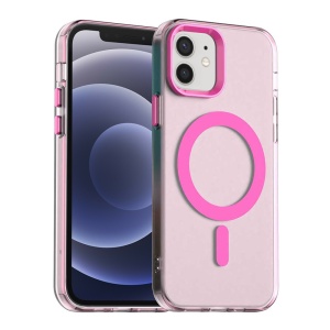 Husa pentru iPhone 12 / 12 Pro, MagSafe, Antisoc, set cu sticker, CandyCase, Roz