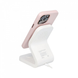 Husa pentru iPhone 13 Pro Max piele ecologica Mag Safe, Skyddar Leather - Roz - Img 3