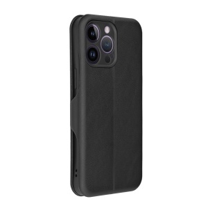 Husa pentru iPhone 14 Pro Max, SKYDDAR INNOVATION, Safe Wallet tip carte din Piele Ecologica, Suport Carduri, Inchidere Magnetica, Negru, set cu sticker - Img 6