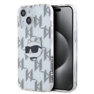 Husa pentru iPhone 15 IML Luxury, Karl Lagerfeld - Transparenta
