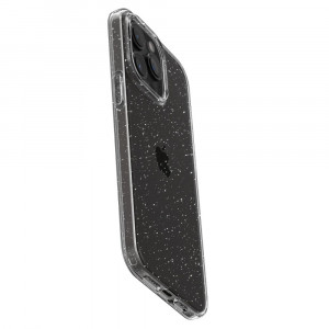 Husa pentru iPhone 15 Pro Max, Spigen Liquid Crystal Glitter - Crystal Quartz - Img 7