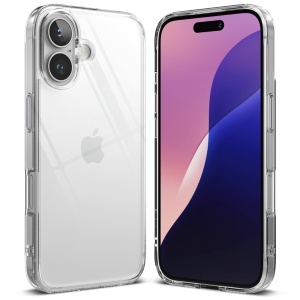 Husa pentru iPhone 16, Ringke, Fusion, Antisoc, Compatibila Incarcare Wireless, Transparenta