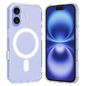Husa pentru iPhone 16, SKYDDAR INNOVATION, MagSafe Pro din silicon, set cu sticker, Transparent
