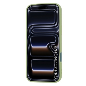 Husa pentru iPhone 17 Pro, SKYDDAR INNOVATION, din Silicon Catifelat, SoftFlex Magsafe, set cu sticker, Verde - Img 7
