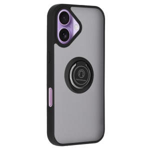Husa pentru iPhone 17, SKYDDAR INNOVATION, Glinth cu Inel Rotativ 360° Magnetic, Negru, set cu sticker  - Img 7