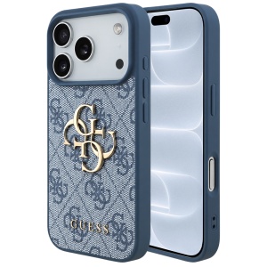 Husa pentru iPhone 18 Pro / iPhone 17 Pro - Guess Hardcase 4G Big Logo (GUHCP18L4GMGBL) - Blue