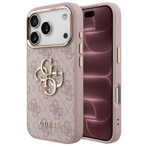 Husa pentru iPhone 18 Pro Max / iPhone 17 Pro Max - Guess Hardcase 4G Big Classic Logo - Pink