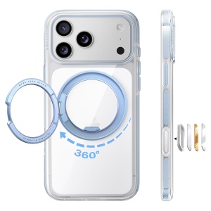 Husa pentru iPhone 18 Pro Max / iPhone 17 Pro Max - Torras Ostand O3 Light - Blue