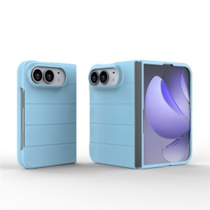 Husa pentru iPhone Duo din Silicon Mat, Antisoc, set cu sticker, Magic Shield, Albastru - Img 3