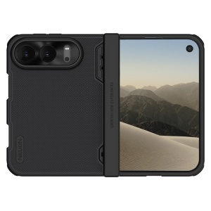 Husa pentru iPhone Duo - Nillkin Super Frosted Shield Fold Magnetic - Black