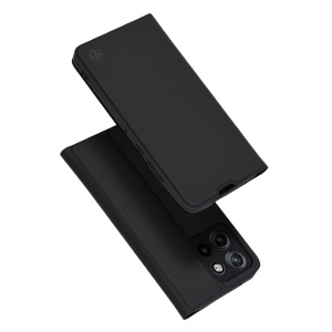 Husa pentru Motorola Edge 50 Neo, SKYDDAR INNOVATION, Magskin Book, tip Carte cu Portofel Interior, set cu sticker, Negru
