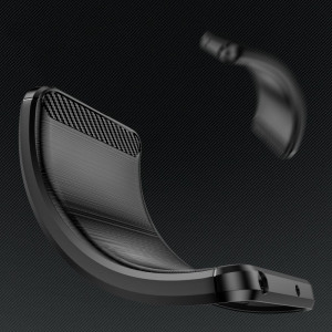 Husa pentru Motorola Moto E22 / E22i din Carbon Silicon Skyddar, Anti-Amprente - Negru - Img 5