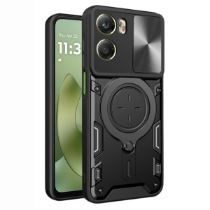 Husa pentru Motorola Moto G06, SKYDDAR INNOVATION, CamGuard Pro, Inel Magnetic, Protectie Camera, set cu sticker, Negru