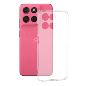 Husa pentru Motorola Moto G57 Power / Moto G67 Power, SKYDDAR INNOVATION, ClearGuard, din silicon transparent, set cu sticker, Transparenta