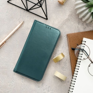 Husa pentru Motorola Moto G75 tip carte, SKYDDAR INNOVATION, cu Portofel Interior, Protectie la socuri, smart magneto, Verde, set cu sticker - Img 7