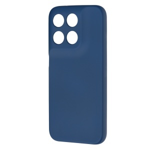 Husa pentru Motorola Moto G77 / Moto G67 din Silicon Catifelat, Antisoc, set cu sticker, SoftElegance, Bleumarin - Img 4