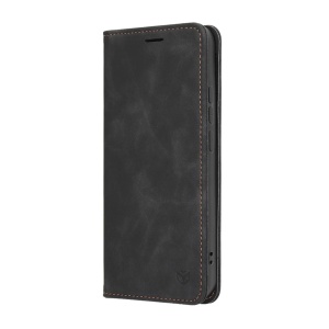 Husa pentru Motorola Moto G77, SKYDDAR INNOVATION, Confy Cover tip Carte din piele Eco Premium, cu Portofel Interior, set cu sticker, Negru - Img 2