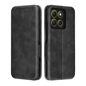 Husa pentru Motorola Moto G86, SKYDDAR INNOVATION, Safe Wallet tip carte din Piele Ecologica, Suport Carduri, Inchidere Magnetica, set cu sticker, Negru