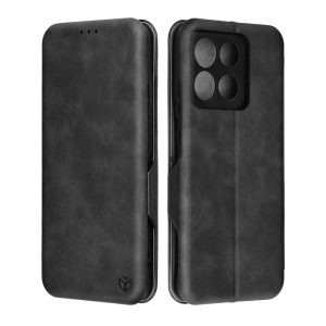 Husa pentru Motorola Moto G86, SKYDDAR INNOVATION, Safe Wallet tip carte din Piele Ecologica, Suport Carduri, Inchidere Magnetica, set cu sticker, Negru - Img 6