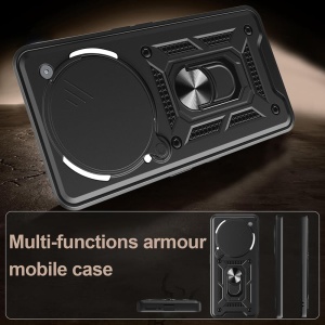 Husa pentru Nothing Phone (3a) Pro, SKYDDAR INNOVATION, CamShield, Verde, set cu sticker - Img 5