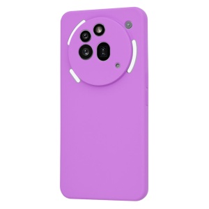 Husa pentru Nothing Phone (3a) Pro, SKYDDAR INNOVATION, SoftElegance din Silicon Catifelat, set cu sticker, Mov - Img 3