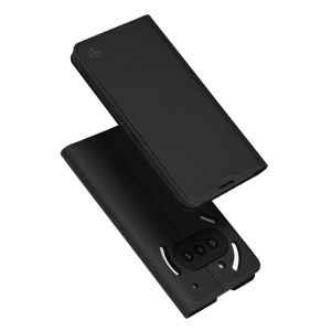 Husa pentru Nothing Phone (3a), SKYDDAR INNOVATION, Prestige, tip Carte cu Portofel Interior, Negru, set cu sticker - Img 1