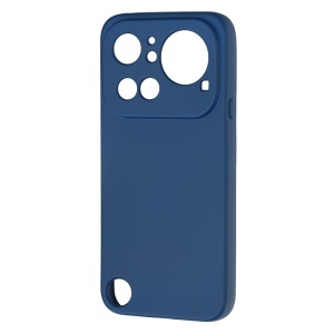 Husa pentru Nothing Phone (4a) Pro din Silicon Catifelat, Antisoc, set cu sticker, SoftElegance, Bleumarin - Img 4