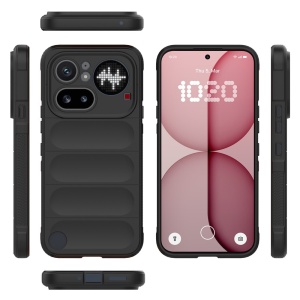 Husa pentru Nothing Phone (4a) Pro din Silicon Mat, Antisoc, set cu sticker, Magic Shield, Negru - Img 3