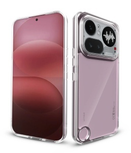 Husa pentru Nothing Phone (4a) Pro din silicon transparent, set cu sticker, Clear Silicone, Transparenta